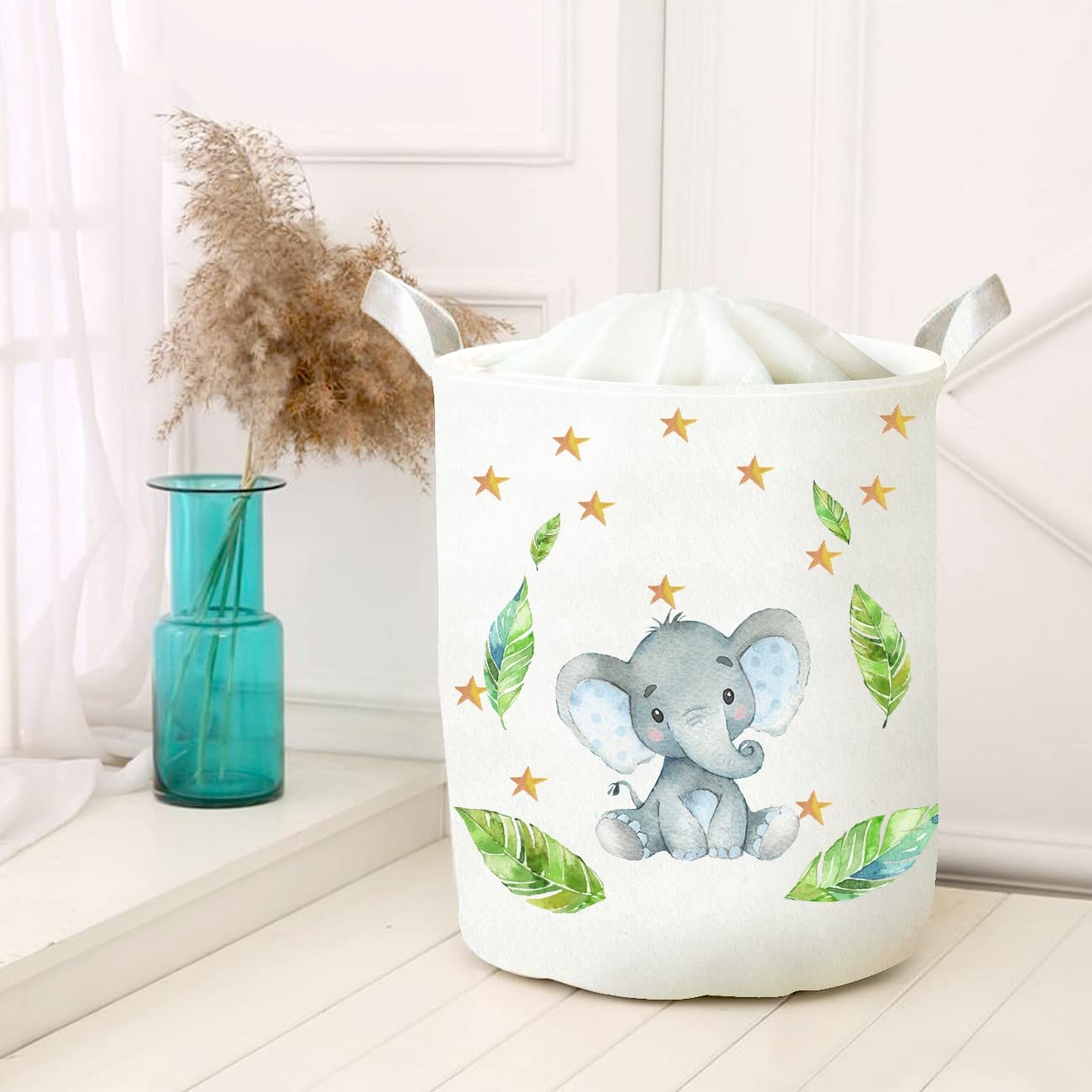 Çok Amaçlı Oyuncak Saklama Kutusu Kirli Çamaşır Piknik Sepeti Katlanır Düzenleyici Keçe Model 40008