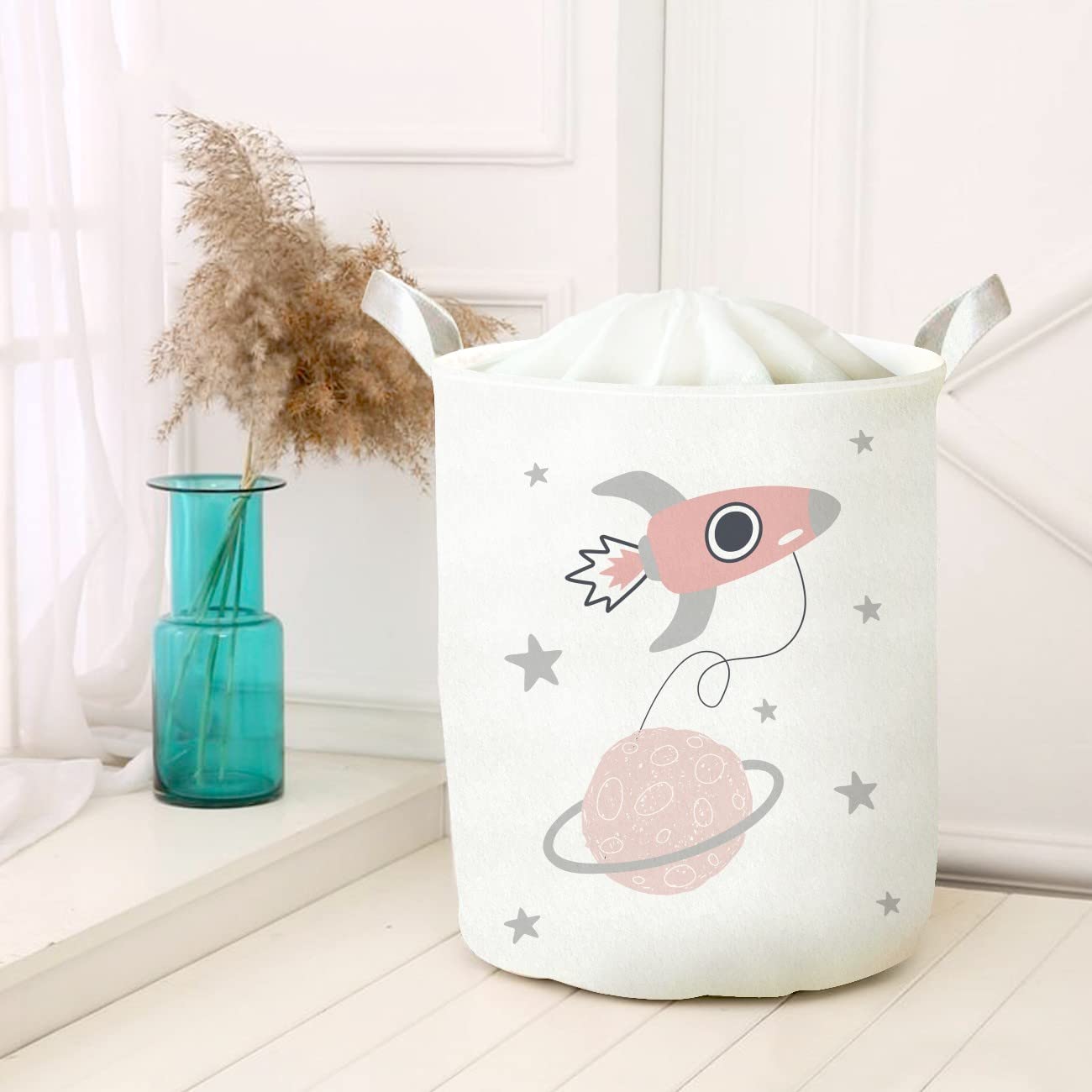 Çok Amaçlı Oyuncak Saklama Kutusu Kirli Çamaşır Piknik Sepeti Katlanır Düzenleyici Keçe Model 40060