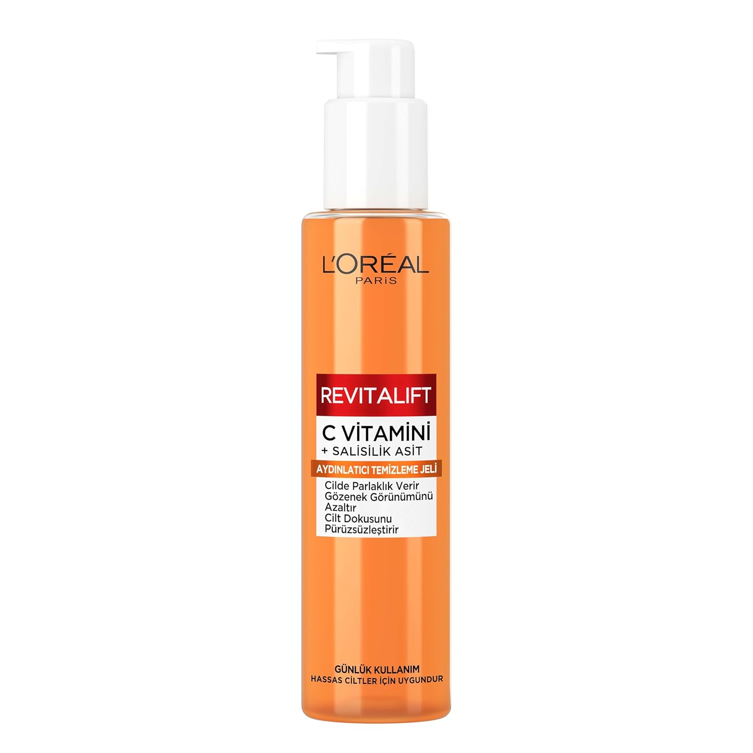 L'Oreal Paris Revitalift Clinical C Vitamini ve Salisilik Asit İçeren, Aydınlatıcı ve Gözenek Karşıtı Köpük Temizleyici