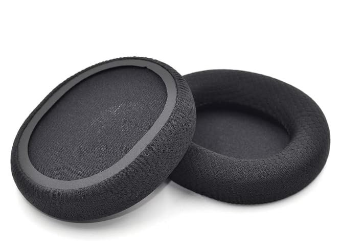 Steelseries Arctis 7/Arctis 5/Arctis 3/Arctis 1/ Arctis Pro Kayıpsız Kablosuz Oyun Kulaklığı, Yumuşak Hafızalı Sünger ve Nefes Alabilir Örgü Kumaş Kulak Pedleri Minder (Siyah)