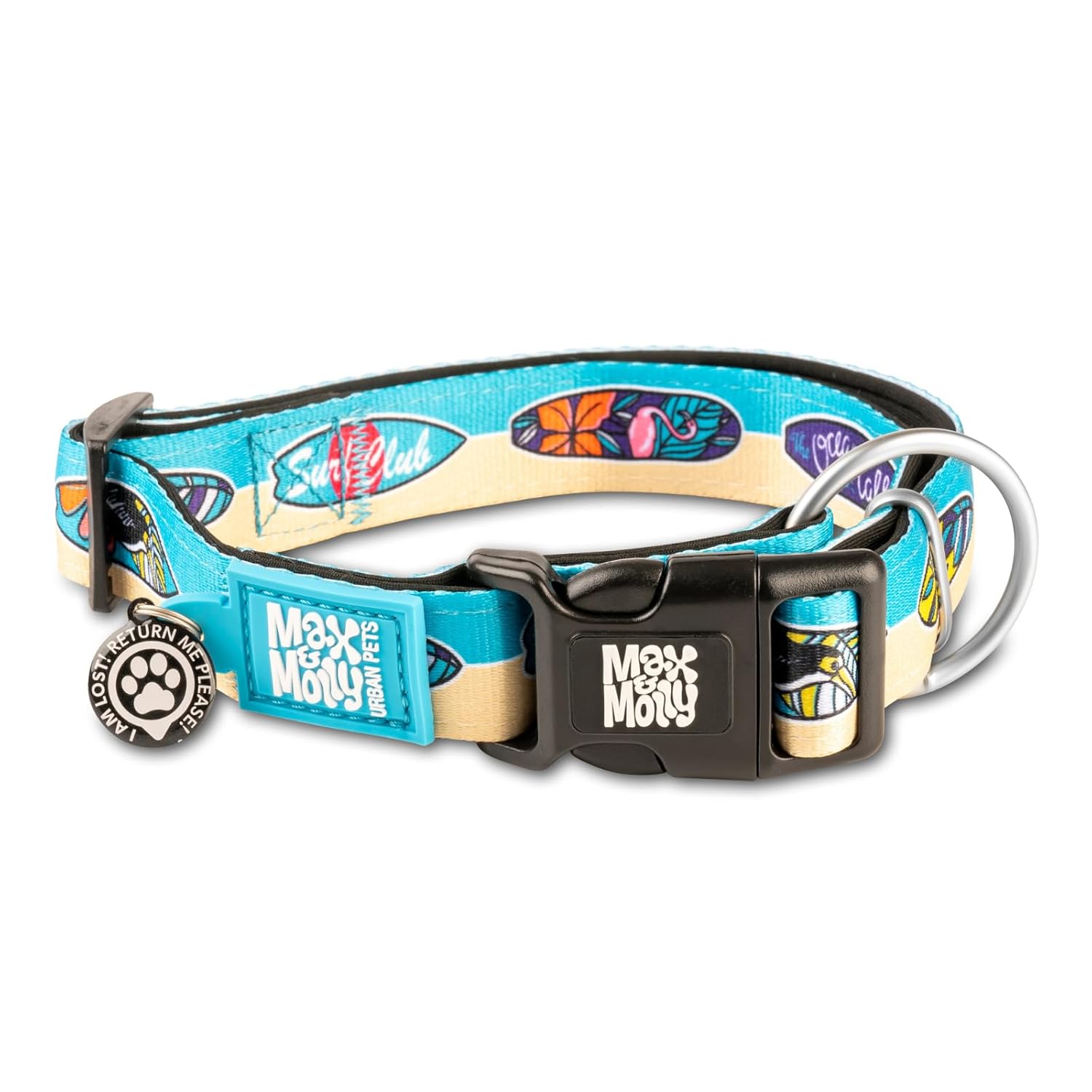 Max & Molly Urban Pets Original Serisi Akıllı Künyeli Köpek Boyun Tasması (XS, Aloha)