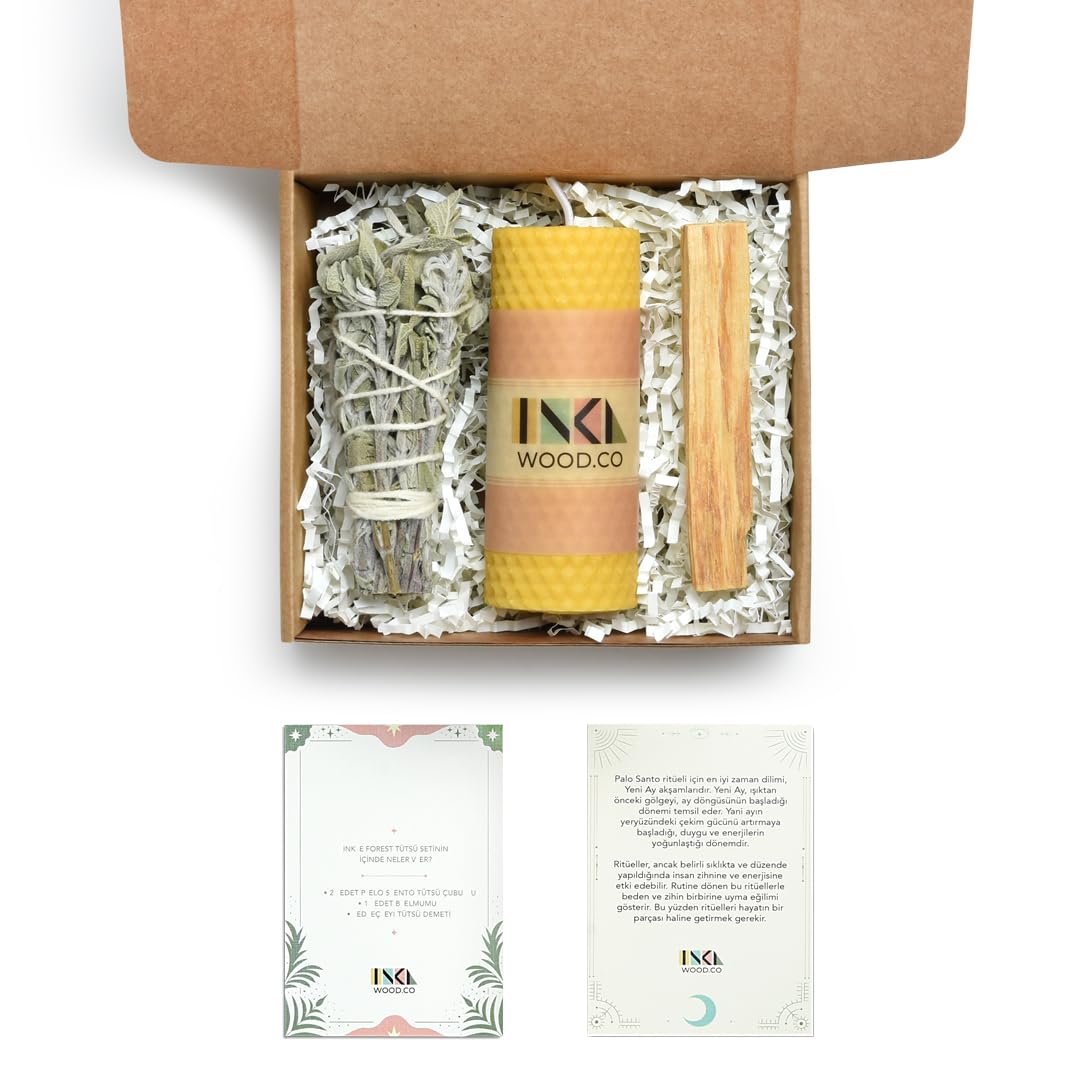 Inka Forest Tütsü Seti, Adaçayı, Balmumu, Palo Santo,