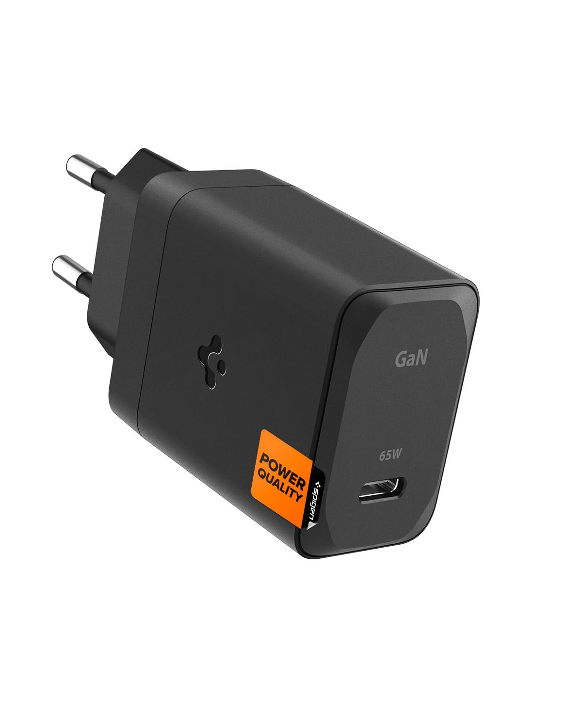 Spigen 65W USB-C Hızlı Şarj Aleti + 2 Metre Örgü Kablo PPS 2.0 Desteği/Isı Düşürücü GaN Akım Korumalı PD 3.0 Protokol Güç Adaptörü iPhone, Android, iPad, MacBook Type-C PE2201 Black - ACH05475
