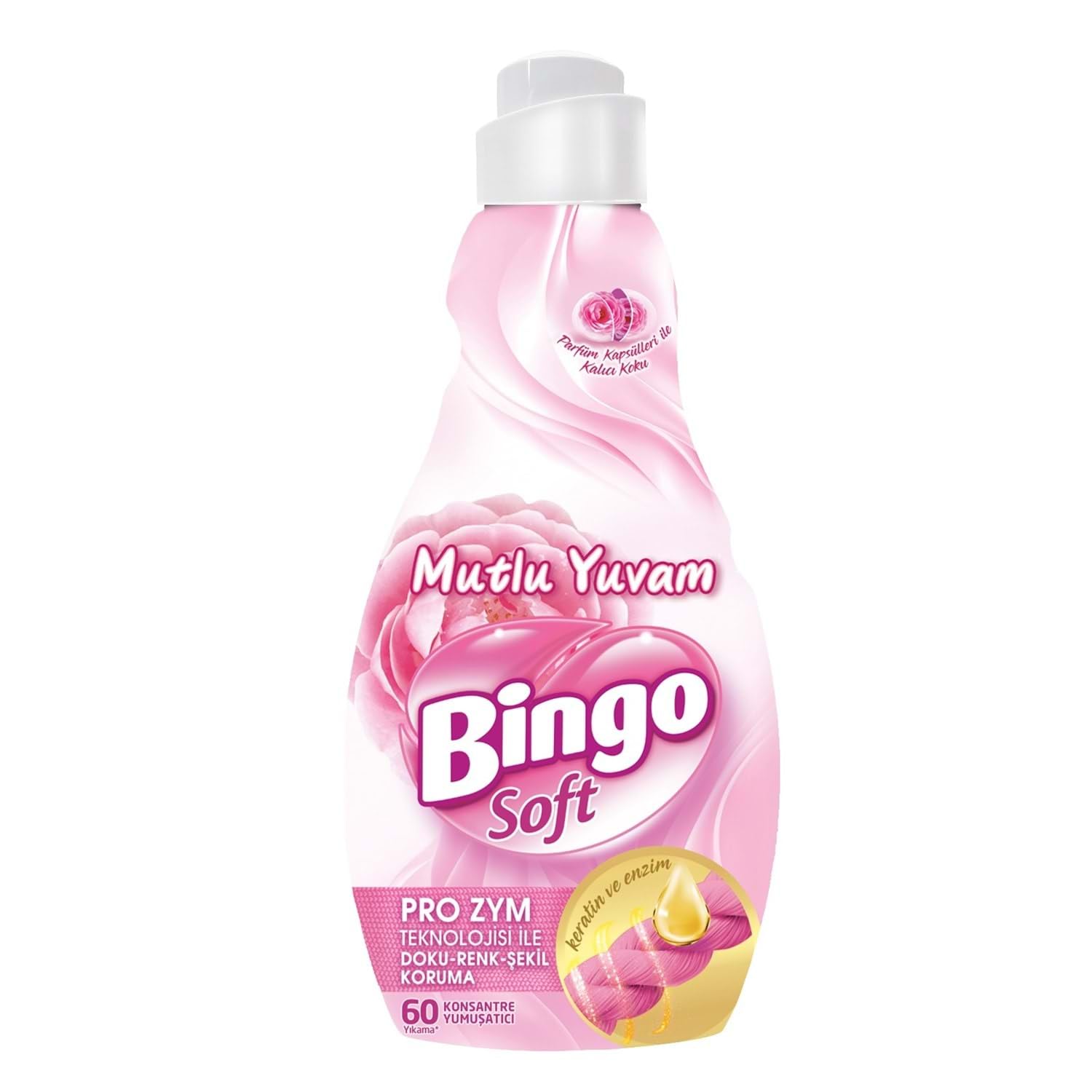 Bingo Soft Konsantre Çamaşır Yumuşatıcısı, Mutlu Yuvam, 1440 Ml