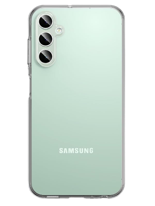 Coverzone Galaxy S23 FE İle Uyumlu Kılıf Transparan GlassElegance TPU Tam Koruma Arka Kapak Şeffaf Renk