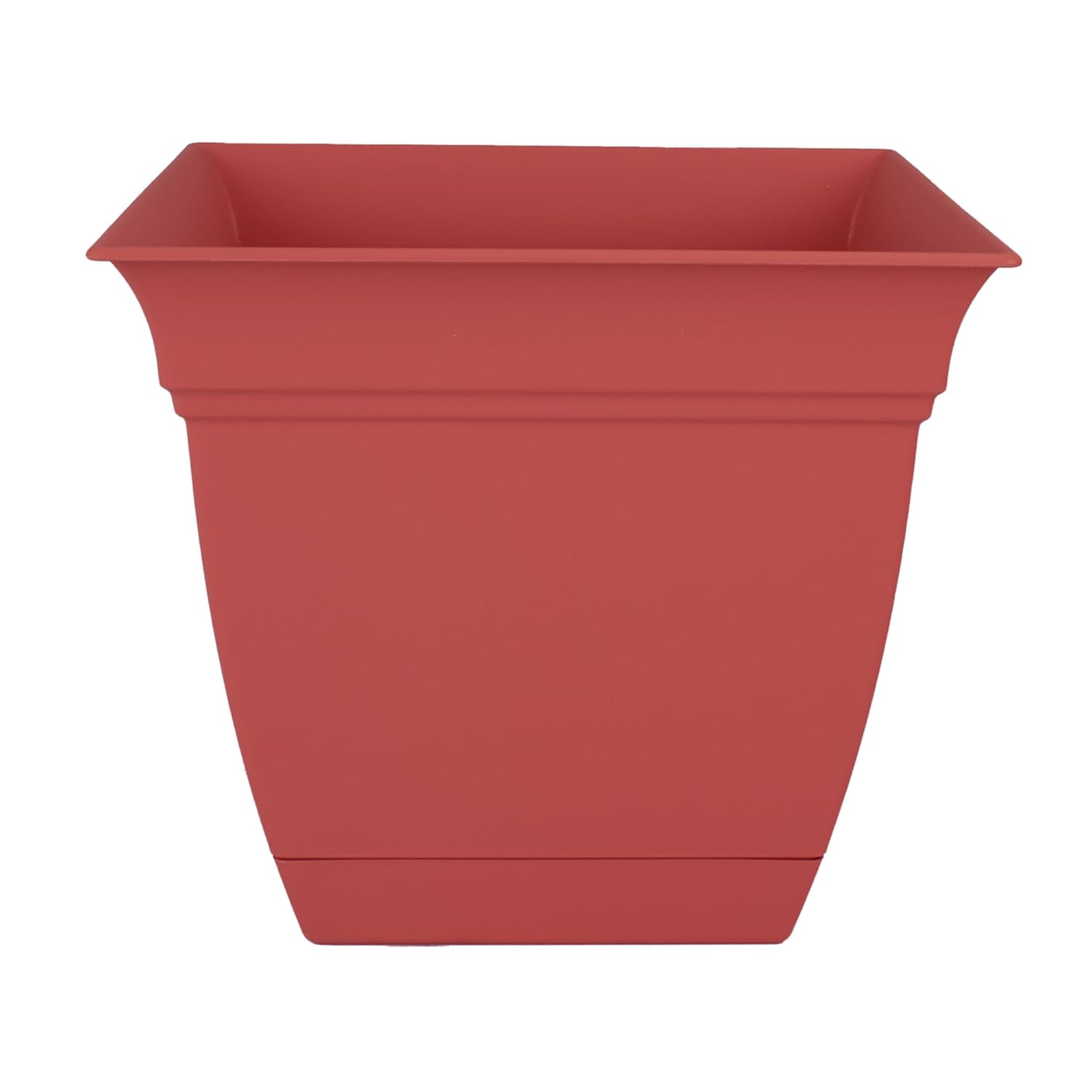 The HC Companies 8 inç Eclipse Kare Ekici Tabaklı - Çiçekler Sebzeler, Otlar, Gül için İç Mekan Dış Mekan Bitki Saksısı