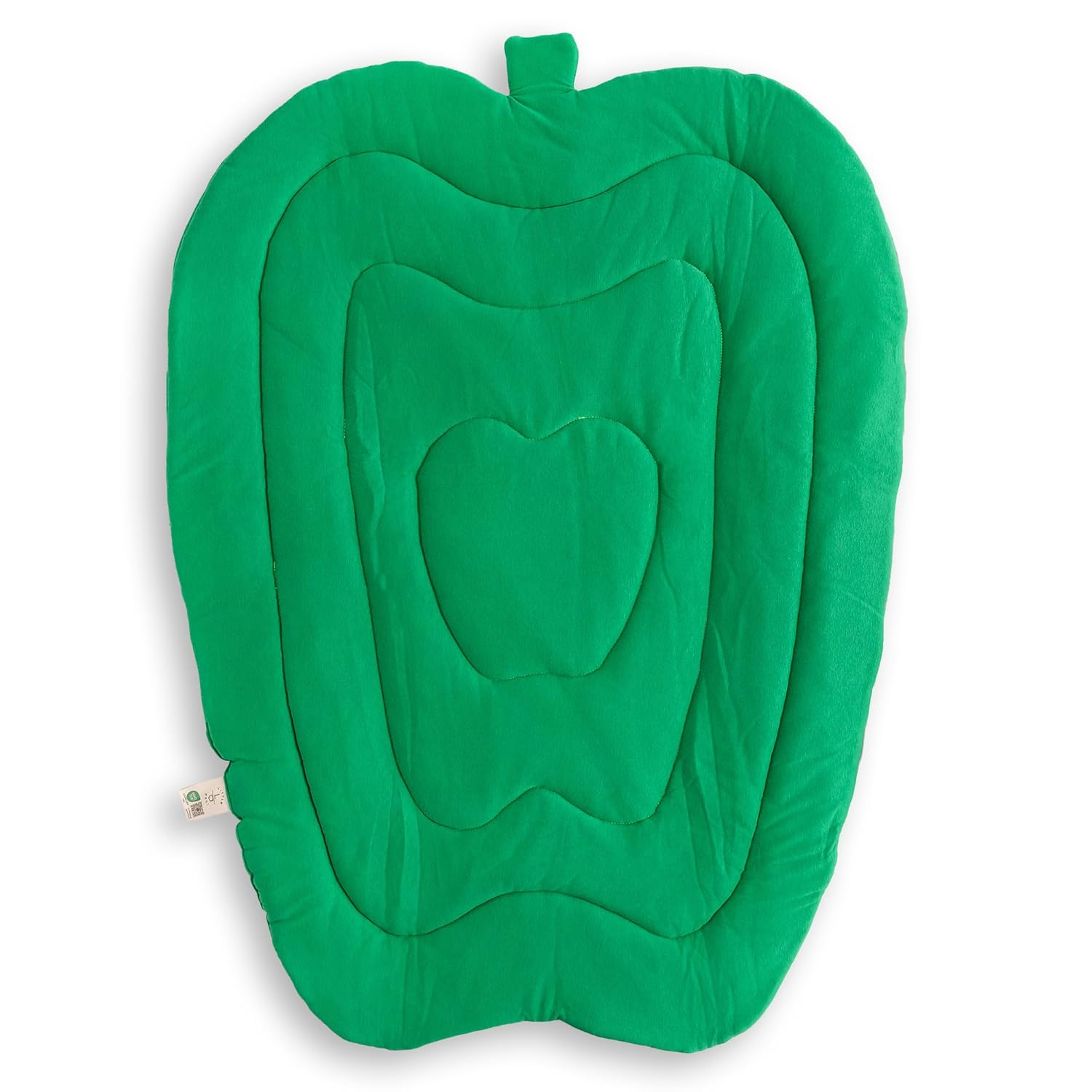 Lttle Dedi Pamuk Bebek Oyun Matı - Çift Taraflı Emekleme Matı 66x91 cm Yeşil Elma - Yumuşak ve Güvenli Oynama Alanı, Bebekler ve Küçük Çocuklar İçin Erken Gelişim İçin İdeal