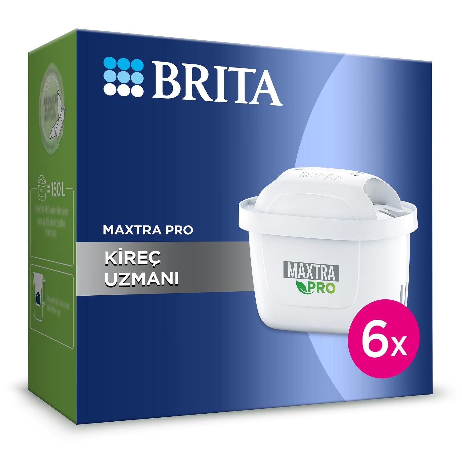 BRITA Maxtra Pro Kireç Uzmanı Yedek Su Arıtma Filtresi 6'lı
