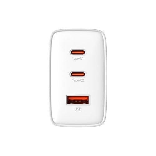 Baseus Cube Pro 2C+U 65W Şarj Cihazı-Beyaz
