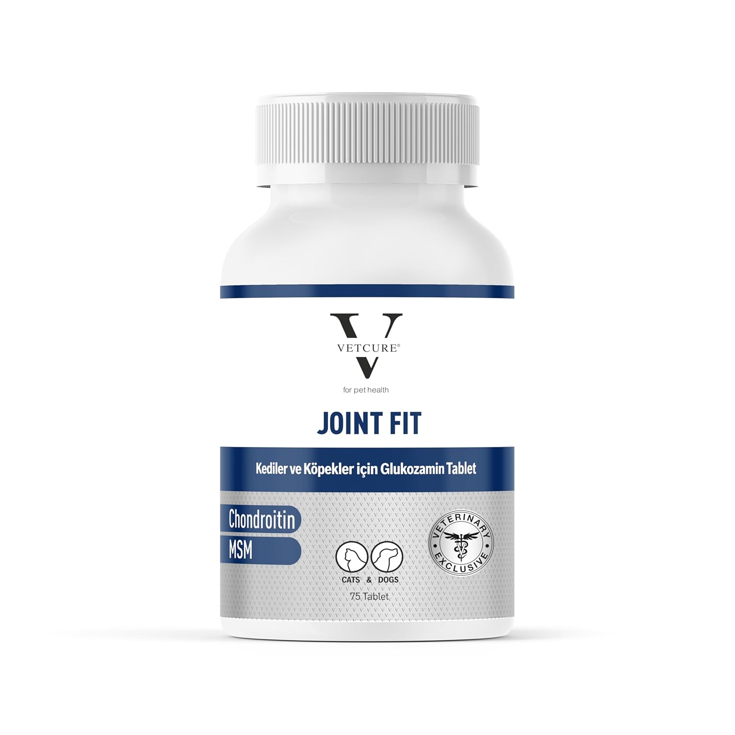 Vetcure Joint Fit Kedi ve Köpek Eklem Kas ve Eklem Sıvısı Sorunları Destekleyici 75 Tablet