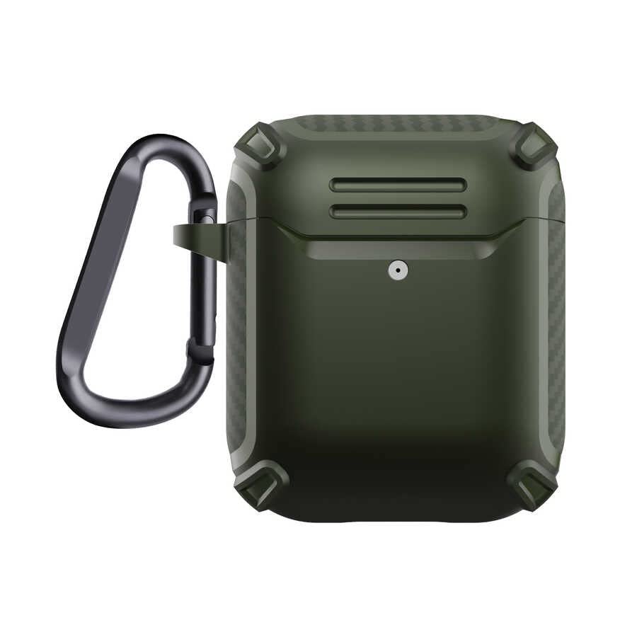 Coverzone Airpods Pro/Airpods Pro 2 ve Airpods 3.Nesil ile uyumlu Kulaklık Kılıf Dayanıklı Fundamental Toz ve Kirden Koruyan Airpods Serileri uyumlu ile uyumlu Kılıf (Haki, Airpods Pro)