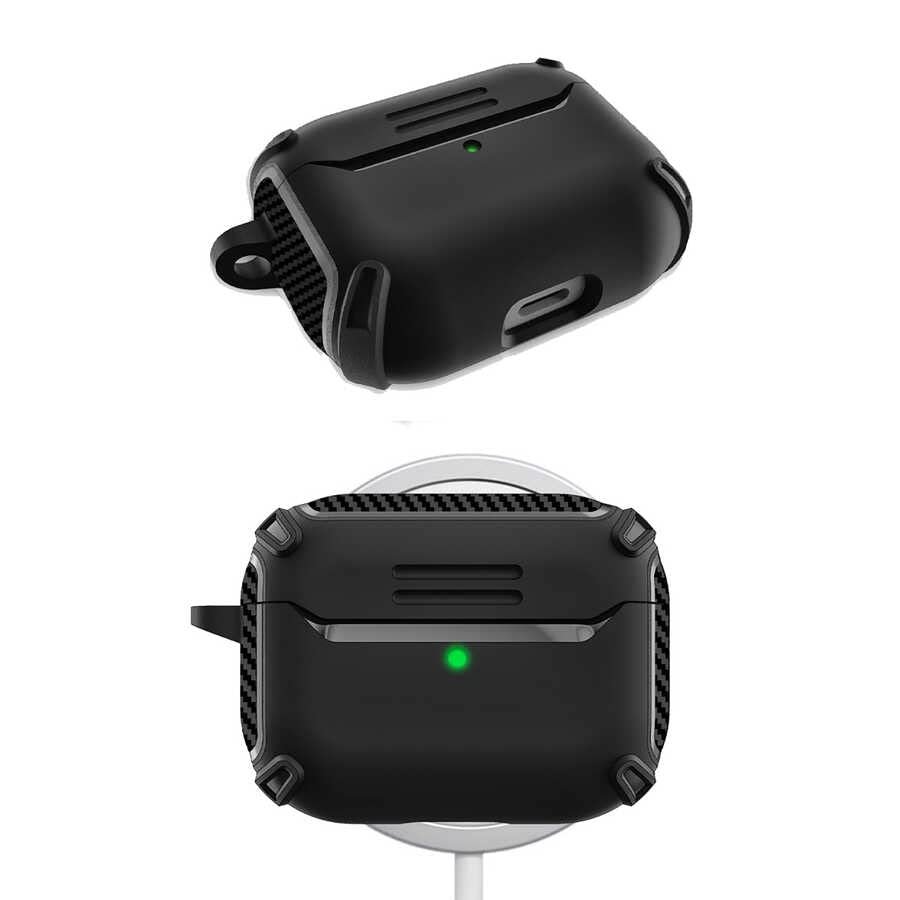 Coverzone Airpods Pro/Airpods Pro 2 ve Airpods 3.Nesil ile uyumlu Kulaklık Kılıf Dayanıklı Fundamental Toz ve Kirden Koruyan Airpods Serileri uyumlu ile uyumlu Kılıf (Pembe, Airpods 3.Nesil)