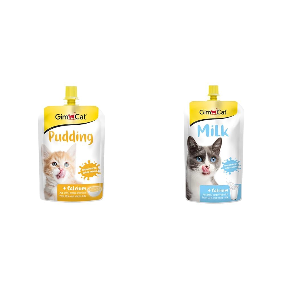 GimCat Puding, 150 Gr & Cat Milk Latte - Kedi Sütü, 200 ml