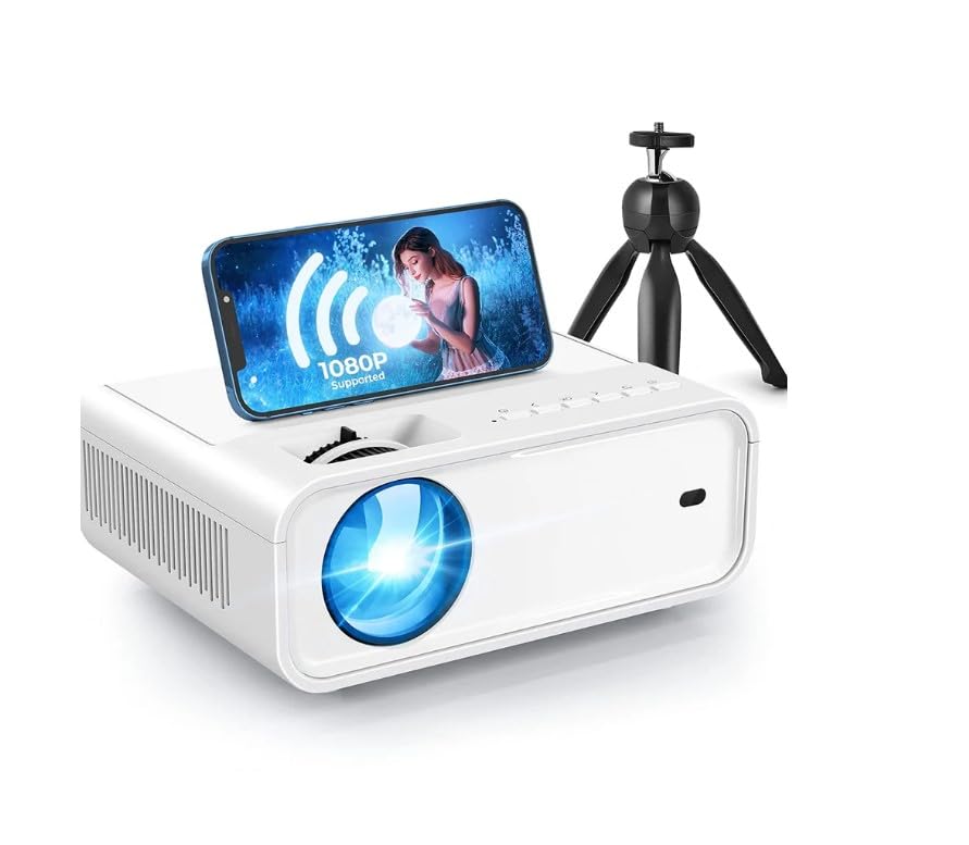 VANKYOLEISURE Sunspark 500W 5G Wi-Fi + 5.1 Bluetooth 1080P Destekli Projeksiyon Cihazi - LCD LED - 240 Inç Yansitma - Dahili Hoparlör - TV Stick/PS5/HDMI/USB/VGA/AV