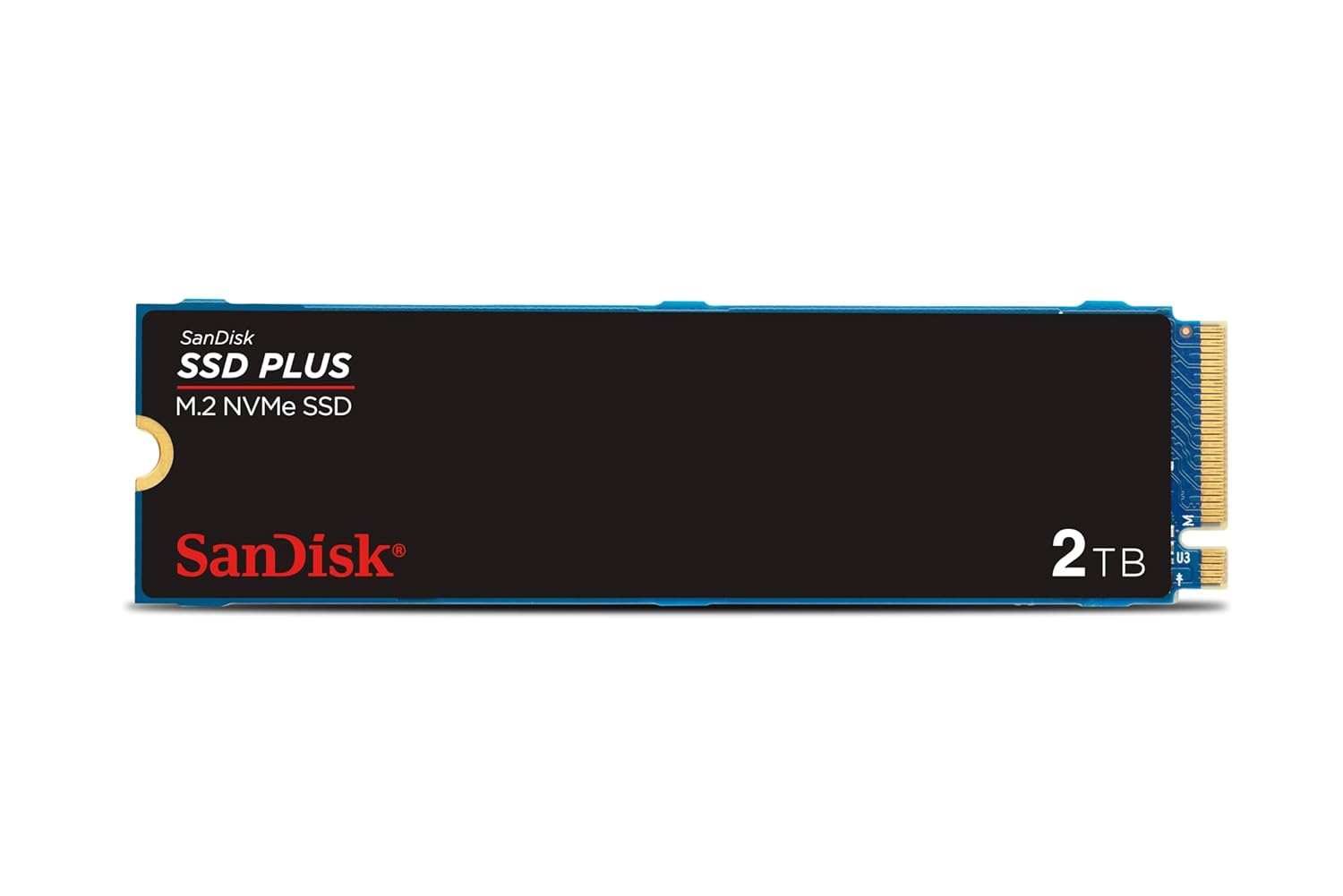 SanDisk SSD PLUS M.2 NVMe SSD 2 TB (M.2 2280, PCIe Gen 3.0, kolay kurulum, Western Digital Dashboard, 3 yıl garanti)