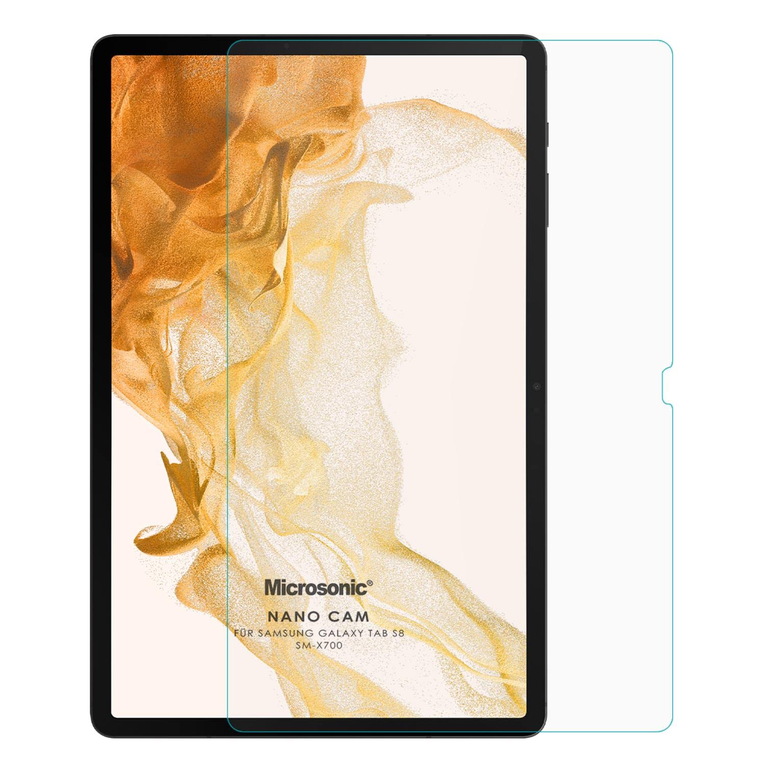 Microsonic Samsung Galaxy Tab S9 FE Nano Glass Cam Ekran Koruyucu [Galaxy Tab S9 FE ile Uyumlu Ekran Koruyucu - Şeffaf]