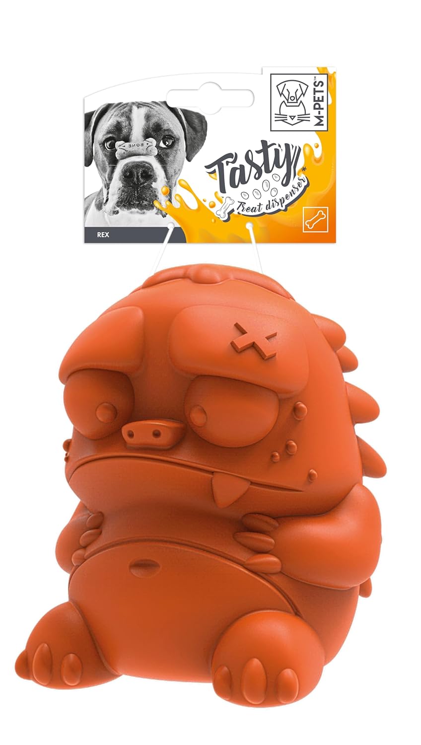 M-PETS REX ÖDÜL HAZNELİ KAUÇUK KÖPEK OYUNCAĞI ORANGE