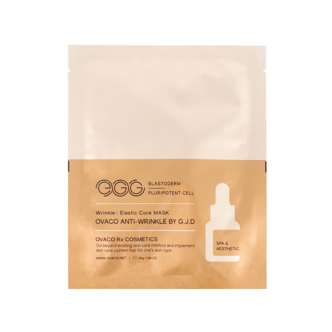 Ovaco Şeffaflaşan Kağıt Maske – Kırışıklık Karşıtı, Dünyada İlk Kök Hücre Teknolojili Maske, Hücresel Yenileyici & Yoğun Cilt Onarıcı, Tek Kullanımlık Kore Cilt Bakım Maskesi