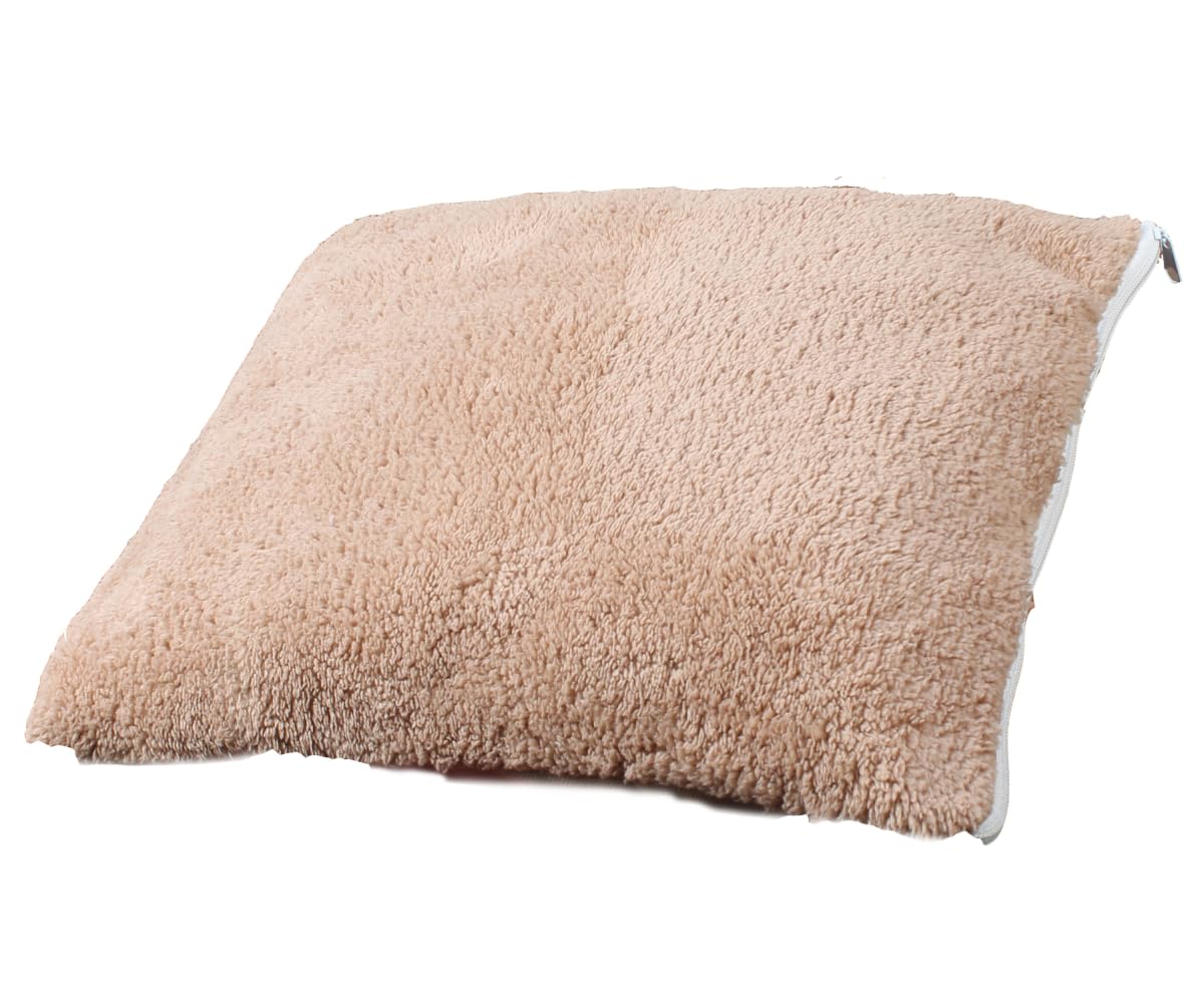 Tineke Kedi Köpek Uyku Minderi Yıkanabilir Fermuarlı Yumuşak Yatağı Welsoft 35x40 Cm 1 Adet (Kahverengi)