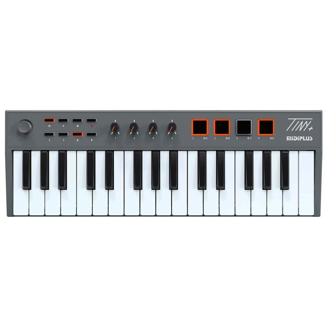 MIDIPLUS Tiny+ 32-Tuş USB-C MIDI Klavye Controller/Kontrolör