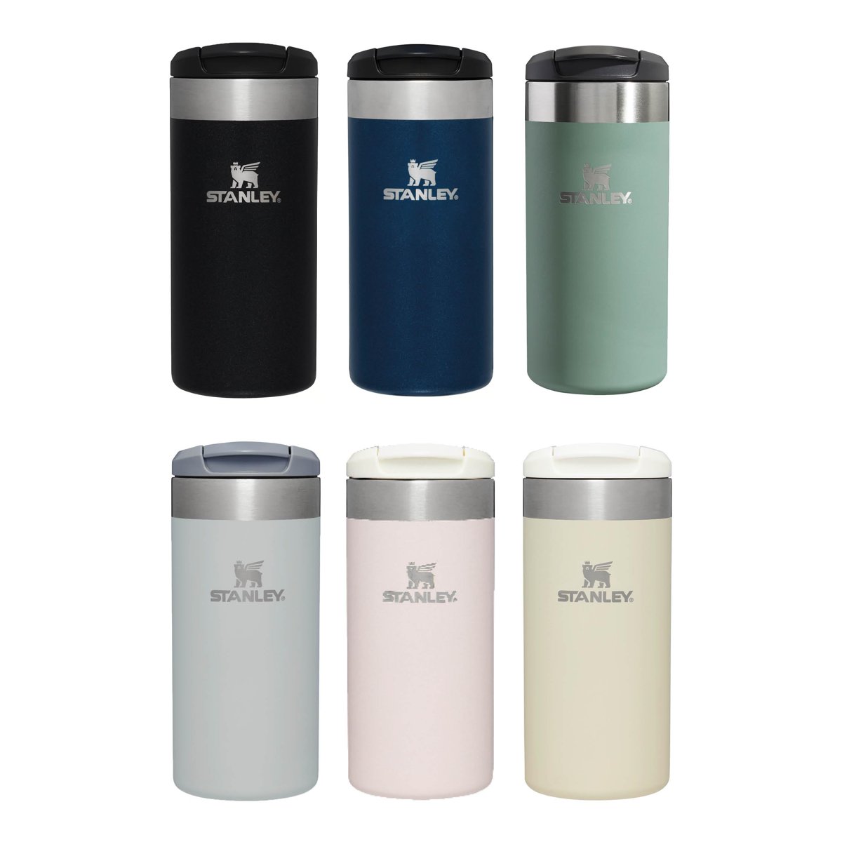 STANLEY The Aerolight Transit Mug Termos 0.35 Litre - Yeşil (Shale Metallic) | Paslanmaz Çelik