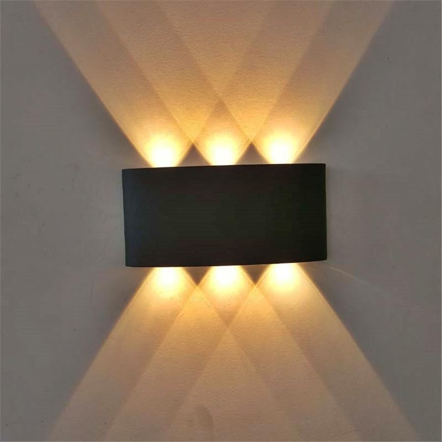 Ucuz Geldi Dekoratif Çift Yönlü Duvar Aydınlatma Led Aplik Duvar Lambası Cata Haiti 10 Watt Desenli Duvar Aplik (Amber Renk Işık)