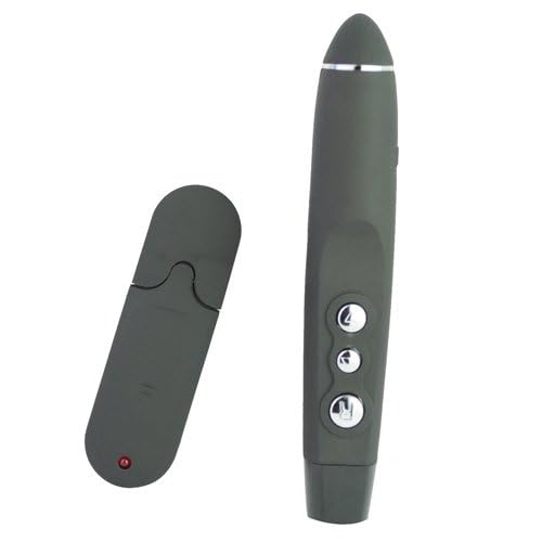 Coverzone Sunum Kumandası Laser Pointer Kablosuz Çantalı Sunum Kalemi Tak Çalıştır PP1100