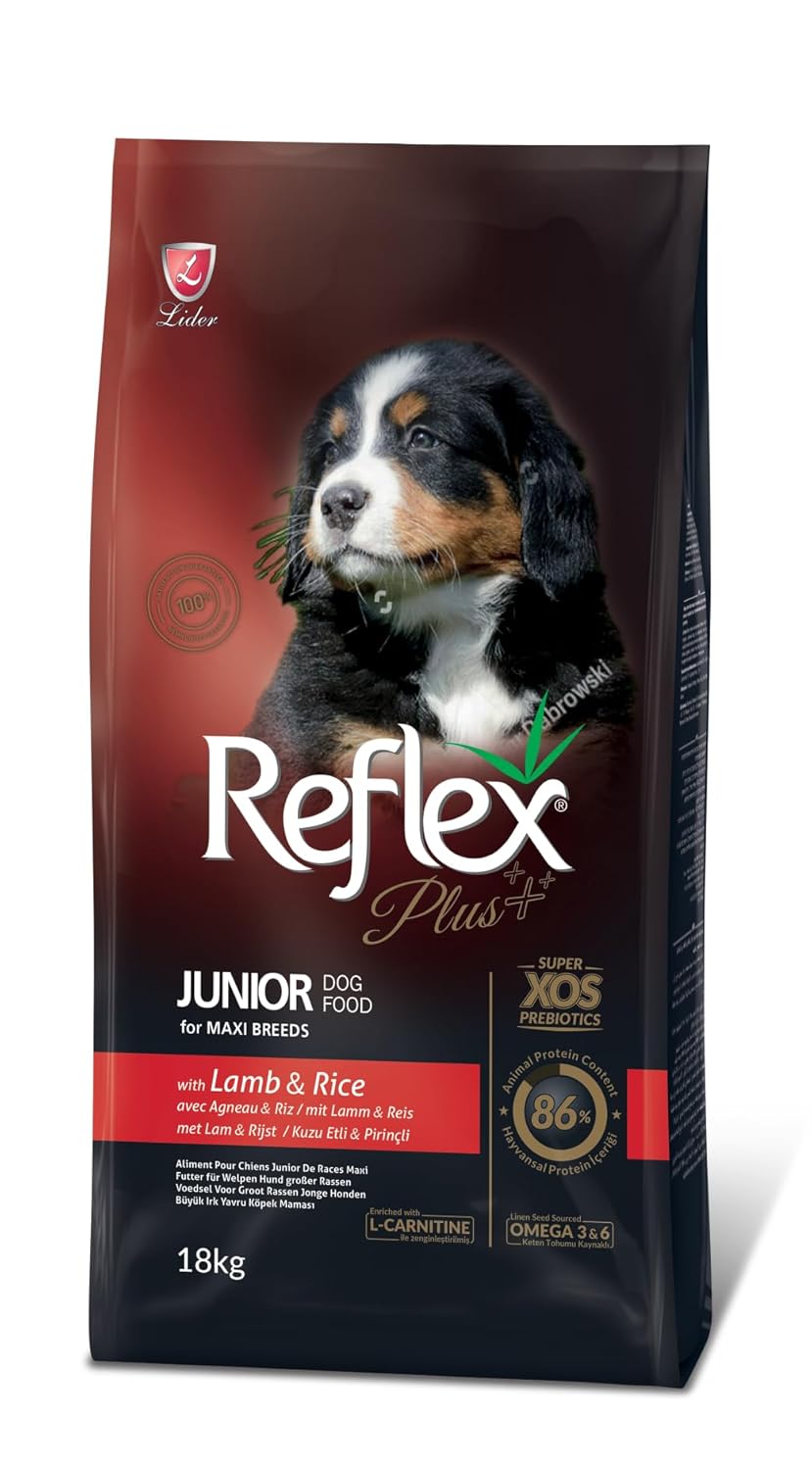 REFLEX PLUS Kuzulu ve Pirinçli Köpek Maması 18 Kg