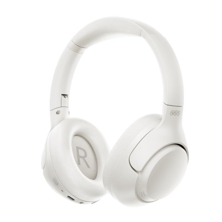 QCY H3 Hybrid ANC Hi-Res Bluetooth 5.4 Kafaüstü Kablosuz Kulaklık Çift Cihaz Desteği Beyaz