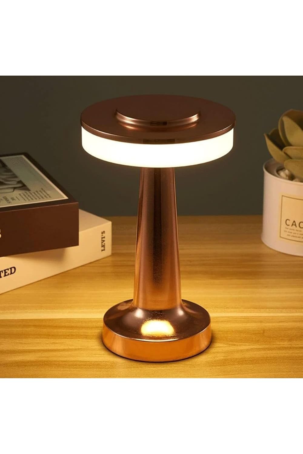 Ucuz Geldi Taşınabilir Şarjlı Masa Lambası Dimmerli Dekoratif Abajur Cata Oslo Dokunmatik Sunum Lambası 3 Işık