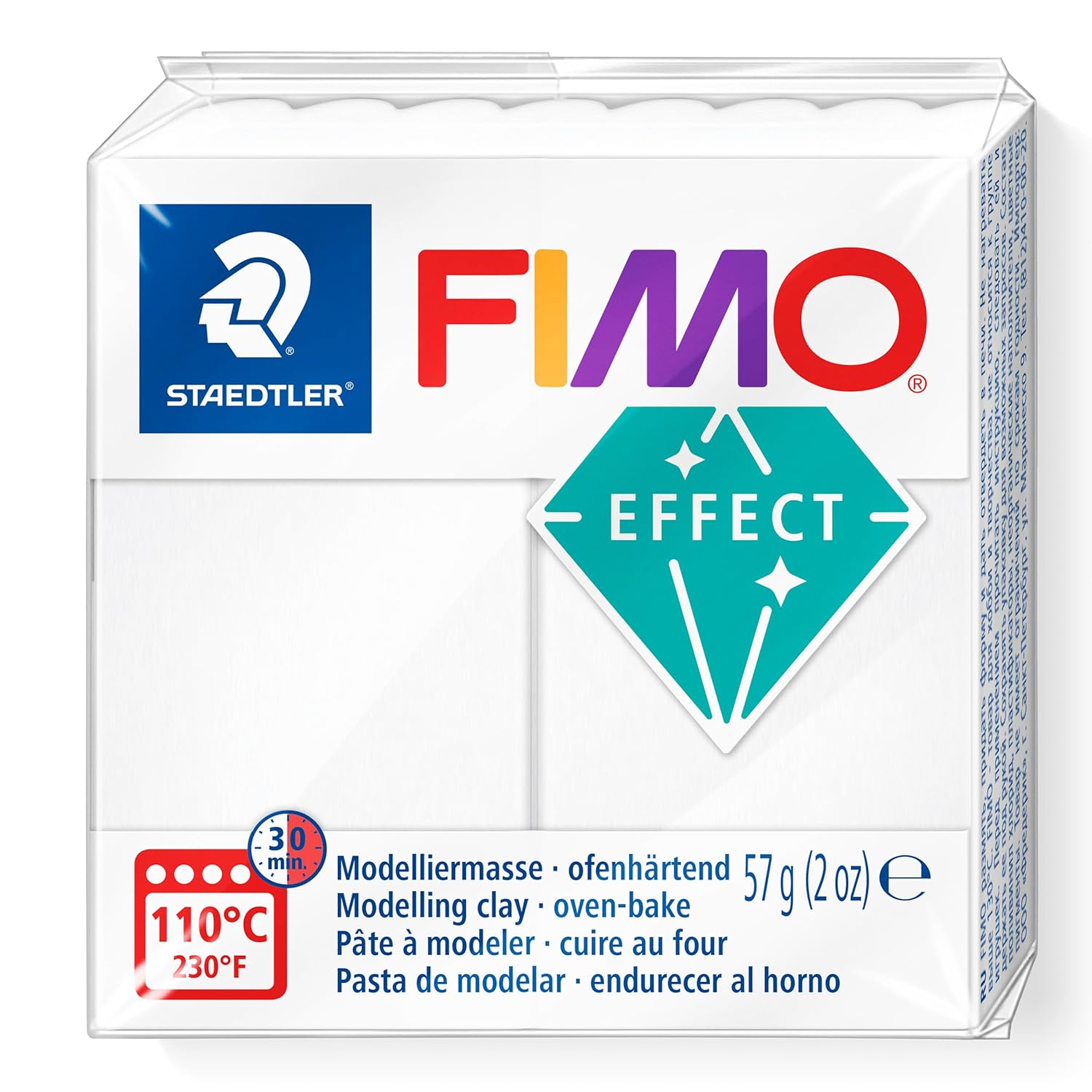 Staedtler Fimo 8010-014 Fimo Effect Modelleme Kili 57 gr Saydam Beyaz