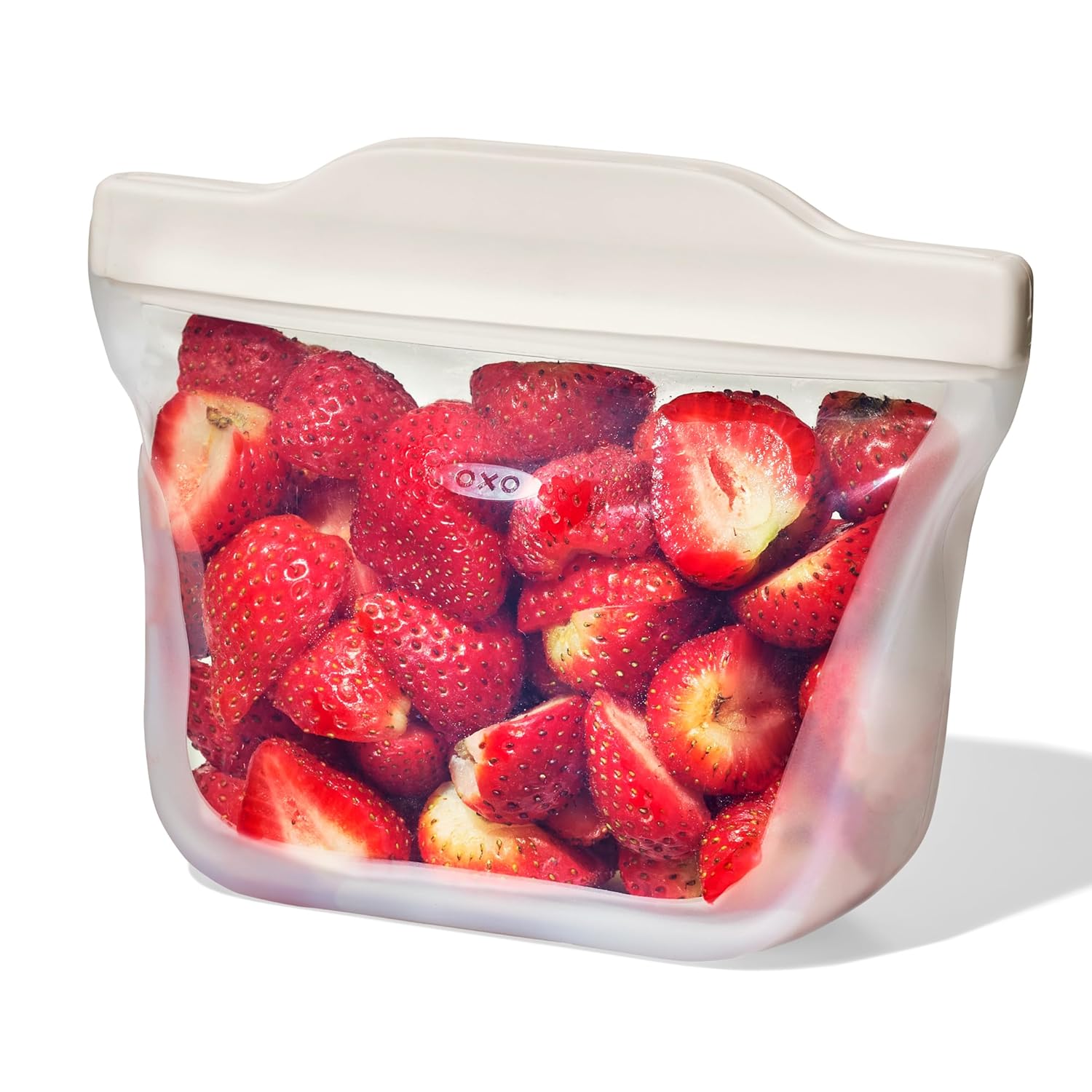 OXO Oat Snack Stand Up Silicone Reusable Bag 12Oz, 1 EA