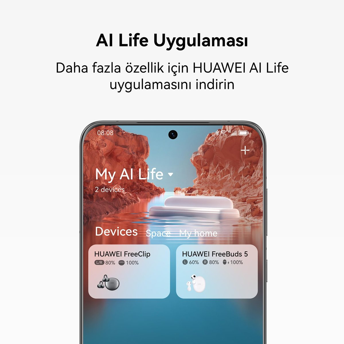 HUAWEI FreeClip, Estetik Tasarım, Tüy Kadar Hafif, Açık Kulak Tasarımı, Yapay Zeka Destekli Kristal Netliğinde Arama, Uzun Pil Ömrü, Çift Cihaz Bağlantısı,Siyah