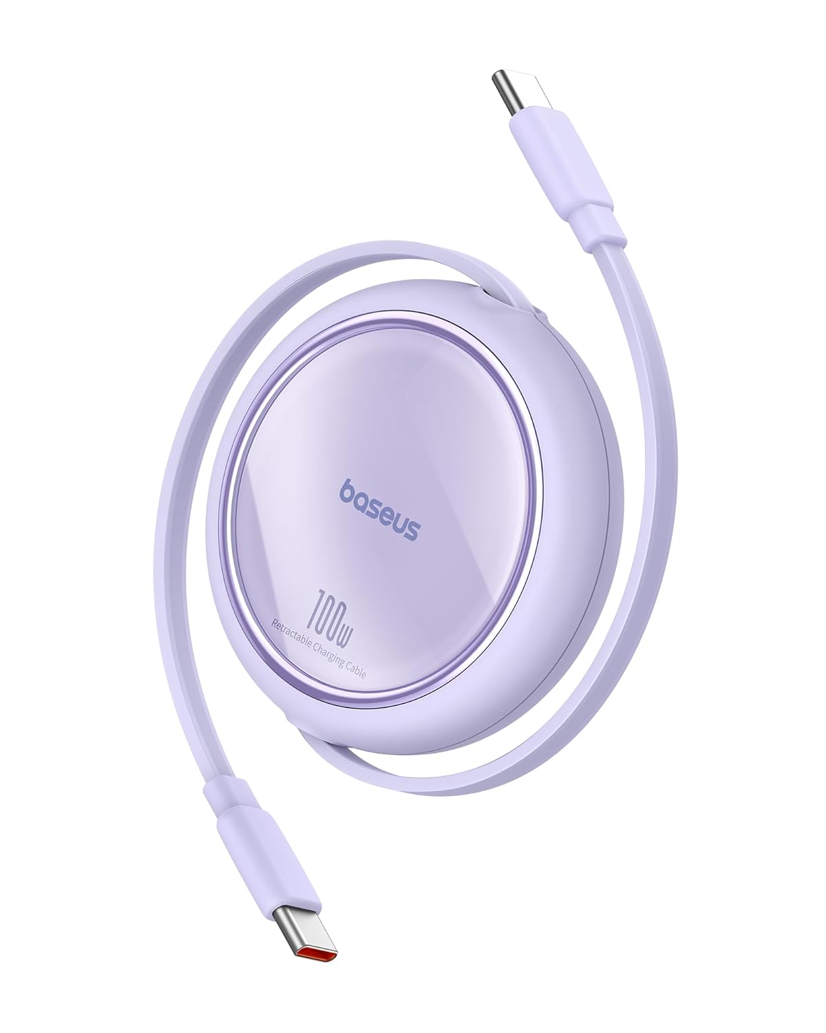 Baseus Free2 Draw Makaralı Type-C 100W Kablo 1m. Mor