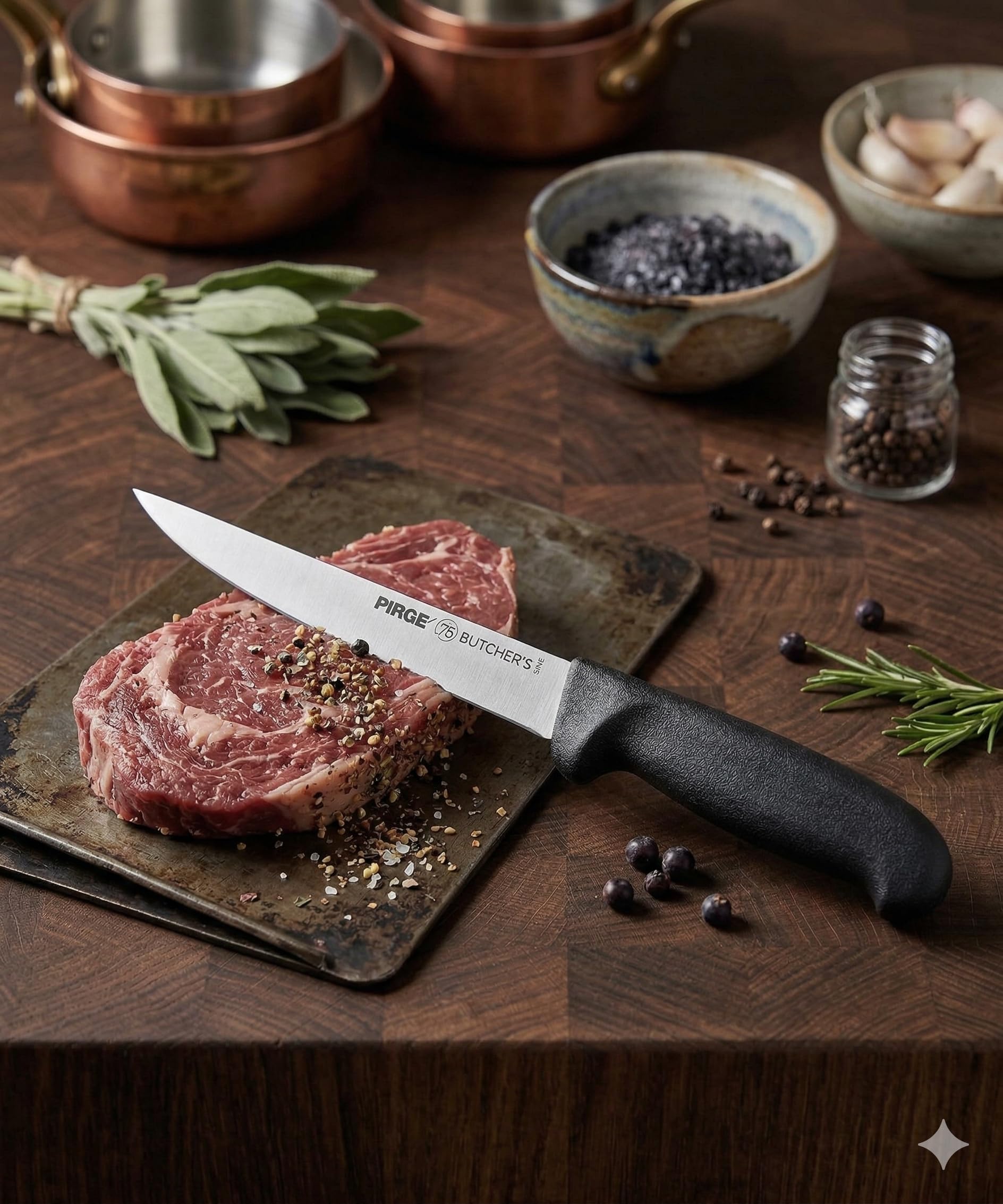 Pirge Butcher's Sıyırma Bıçağı Düz 15 cm