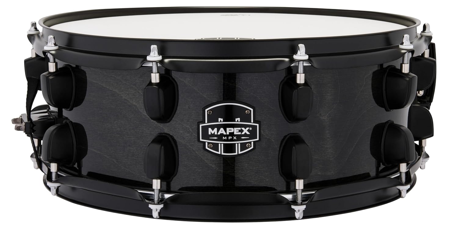 Mapex MPX Maple/Poplar Trampet - 5.5 x 14 inç - Siyah Donanımlı Siyah