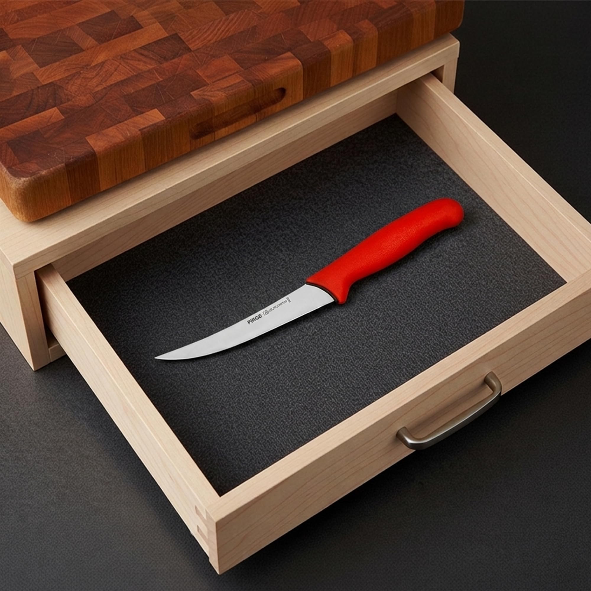 Pirge Butcher's MasterGrip Kavisli Sıyırma Bıçağı 15 cm