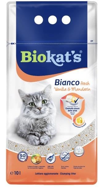 Biokat's Kedi Kumu Bianco Vanilya & Mandalina 10 lt