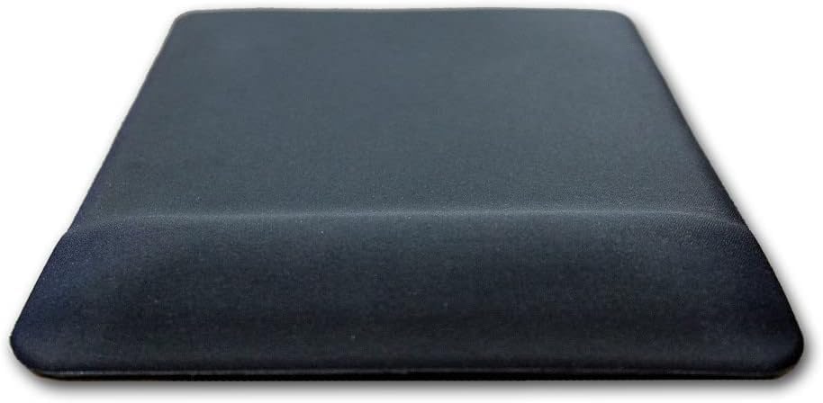 Lunatic Kare Siyah Bilek Destekli Mouse Pad Ergonomik Kaymaz Taban Oyun ve Ofis için Fare Altlığı Suya Tere Dayanıklı Mouse Pad (1 ADET)