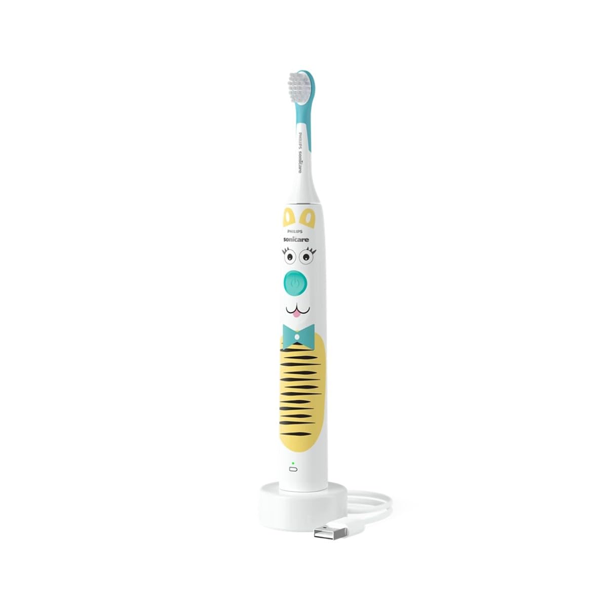 Philips Sonicare Çocuklar için Şarjlı Diş Fırçası, Hassas Temizlik, Kişiselleştirilebilir Sticker’lı Gövde, 2 Yoğunluk Ayarı, SmartTimer ve KidPacer Özellikli, HX3601/01