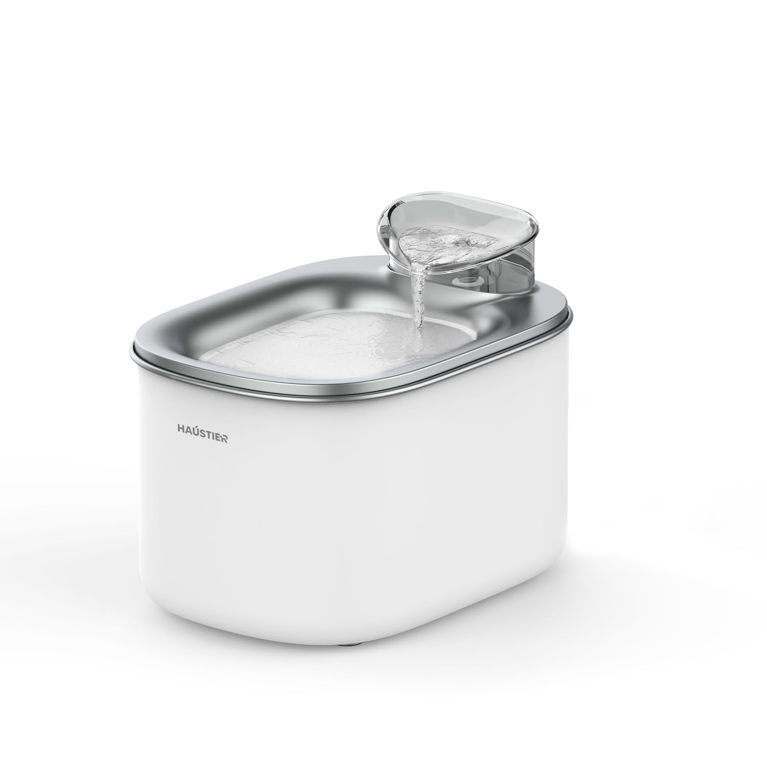 Haustier WF007L Otomatik Kedi Su Sebili,Kedi Su Çeşmesi, Su Şelalesi, Su Pınarı 3.5Lt Geniş Hazne, Bpa Içermez, Ultra Sessiz (Beyaz)