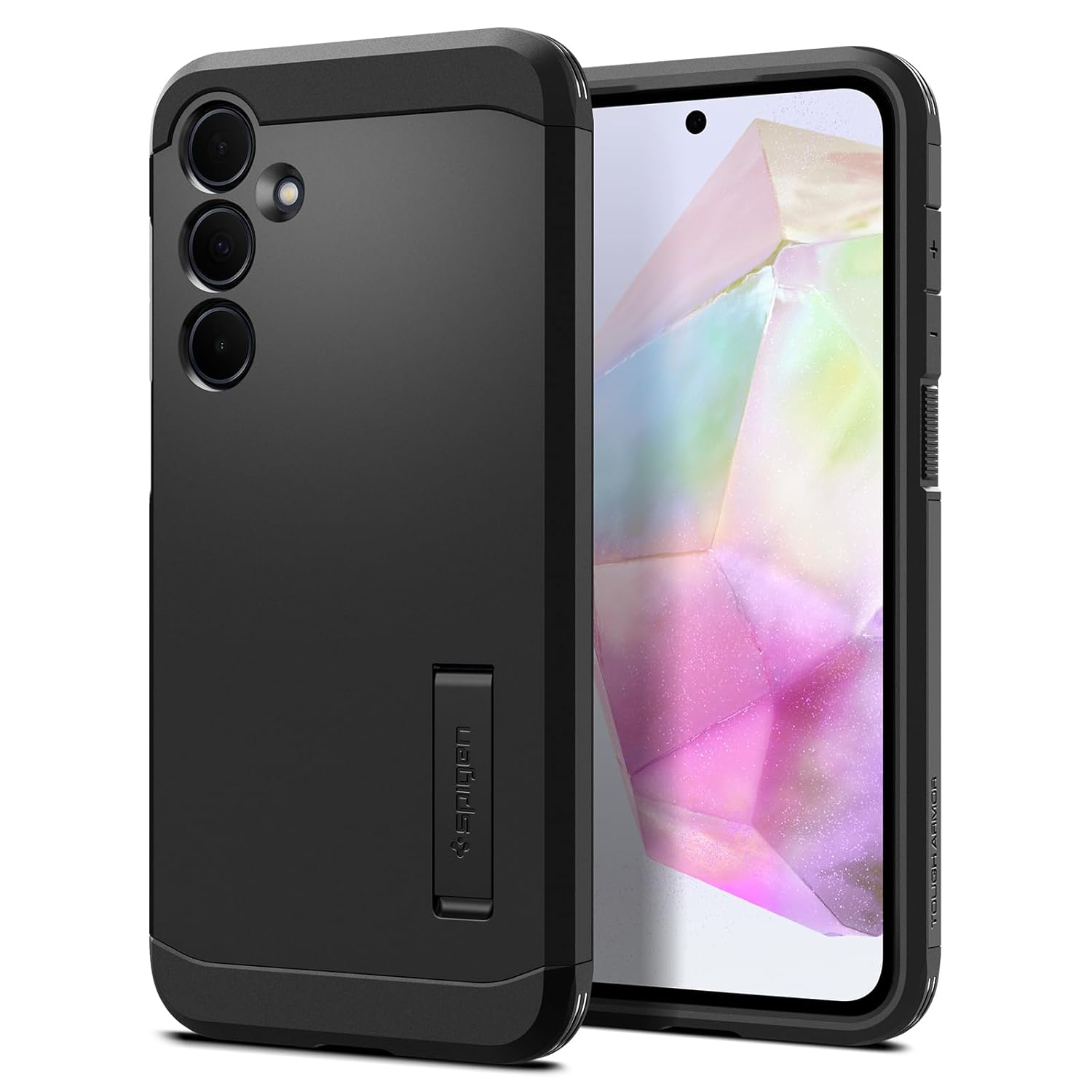 Spigen Galaxy A35 ile uyumlu Kılıf Tough Armor Black - ACS07517