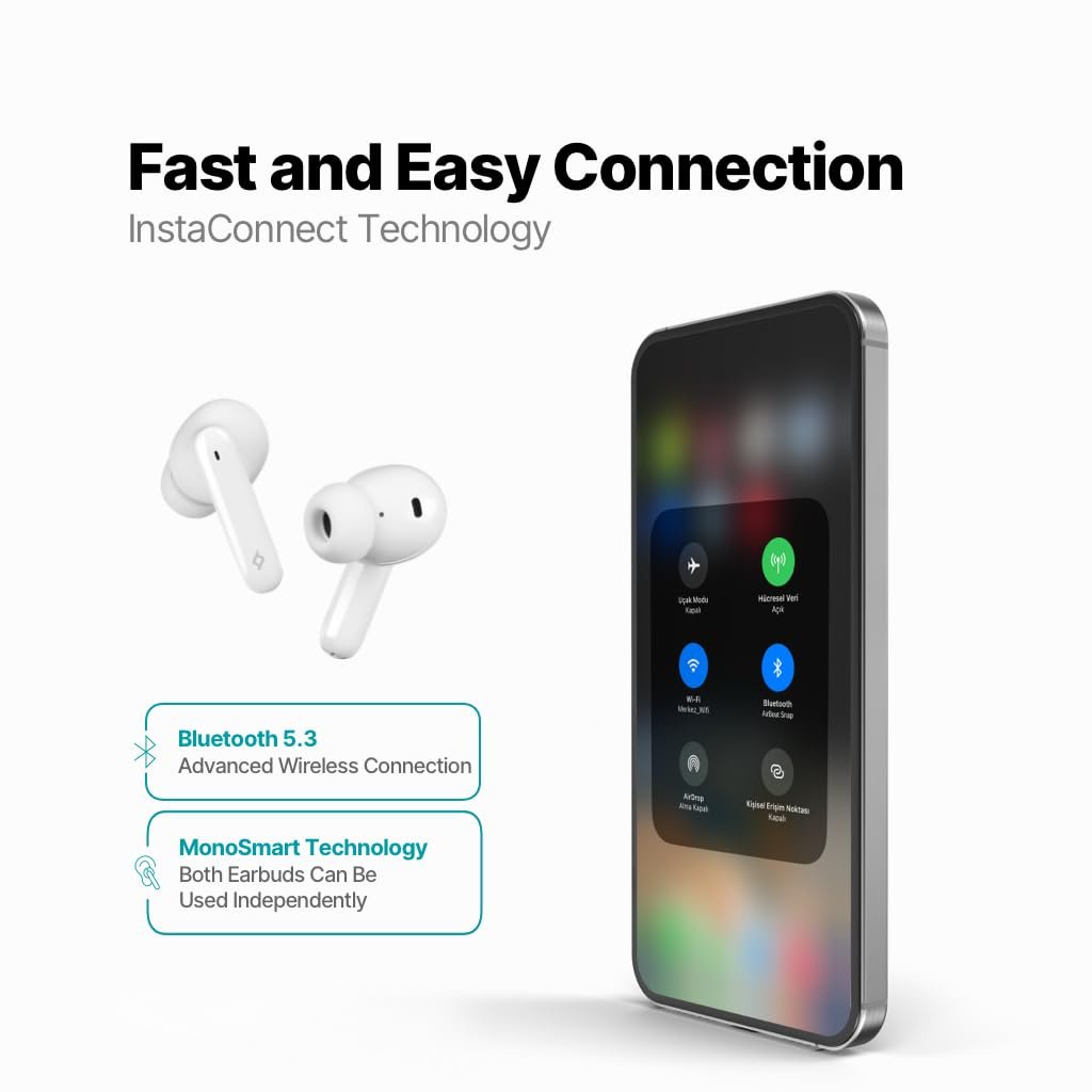 ttec AirBeat Snap Gerçek Kablosuz TWS Bluetooth Kulaklık