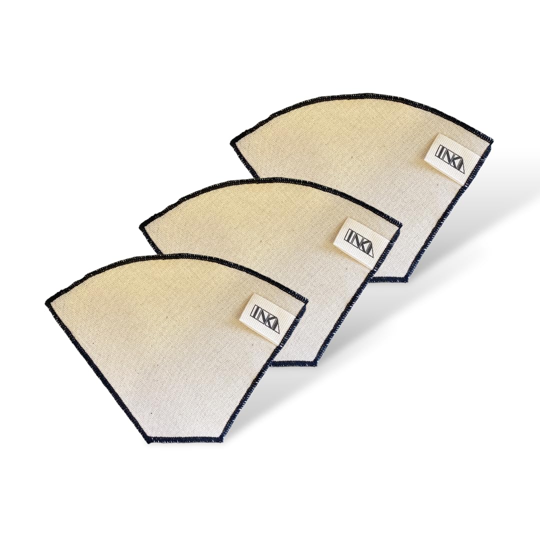 Yıkanabilir Kumaş Organik Kahve Filtresi | 3 Adet No:2 |%100 Pamuk Ham Bez Kahve Filtresi KHVFLTRS-01