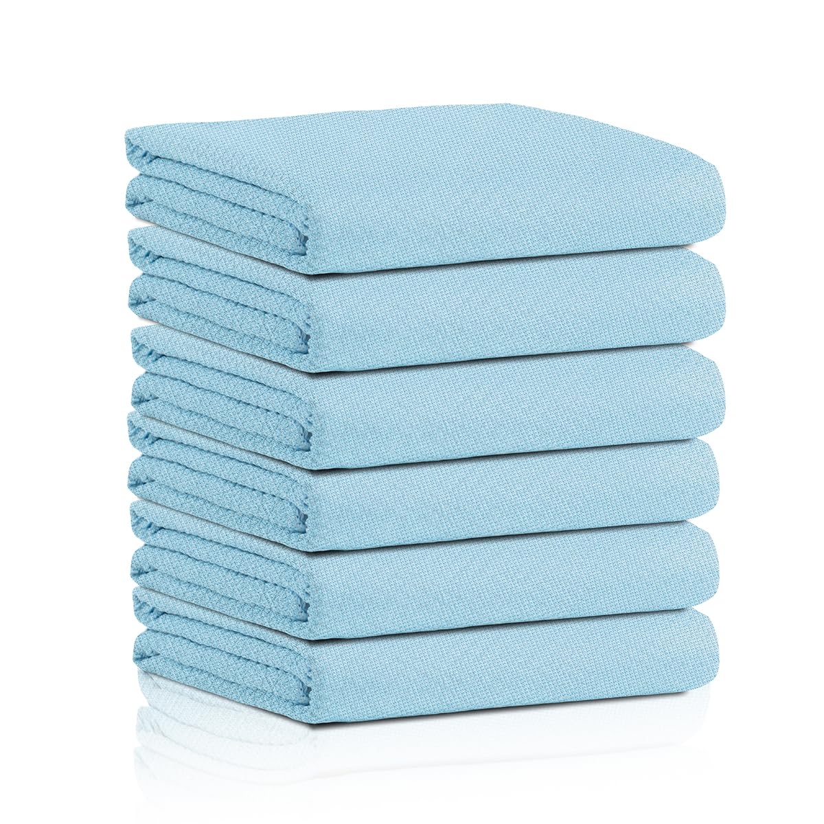 MICLO CLEANING | Balıksırtı Desen | Sihirli Cam, Ayna, Mutfak, Banyo Bezi | x6 Adet