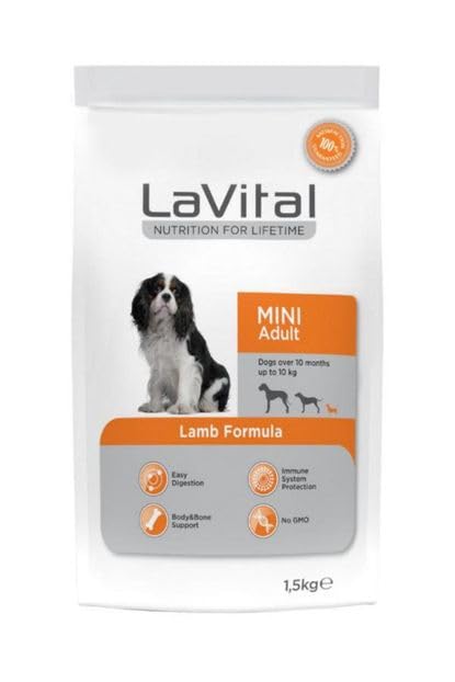 Lavital Mini Irk Yetişkin Köpek Maması Kuzulu 1,5 kg
