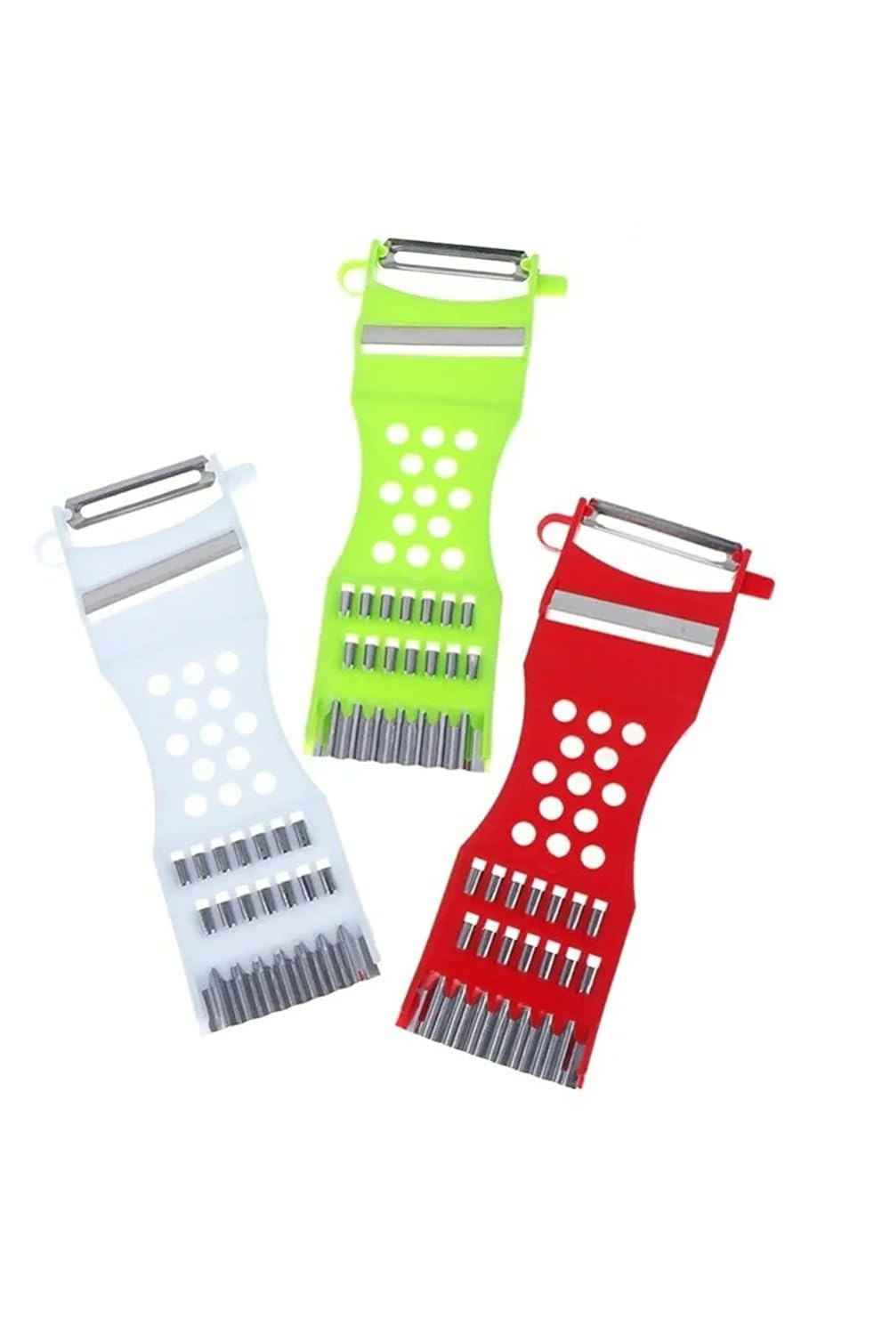 safestore 5 in 1 Çok Fonksiyonlu Sebze Meyve Soyucu Dilimleyici 5 in 1 Rende Sarımsak Ezici