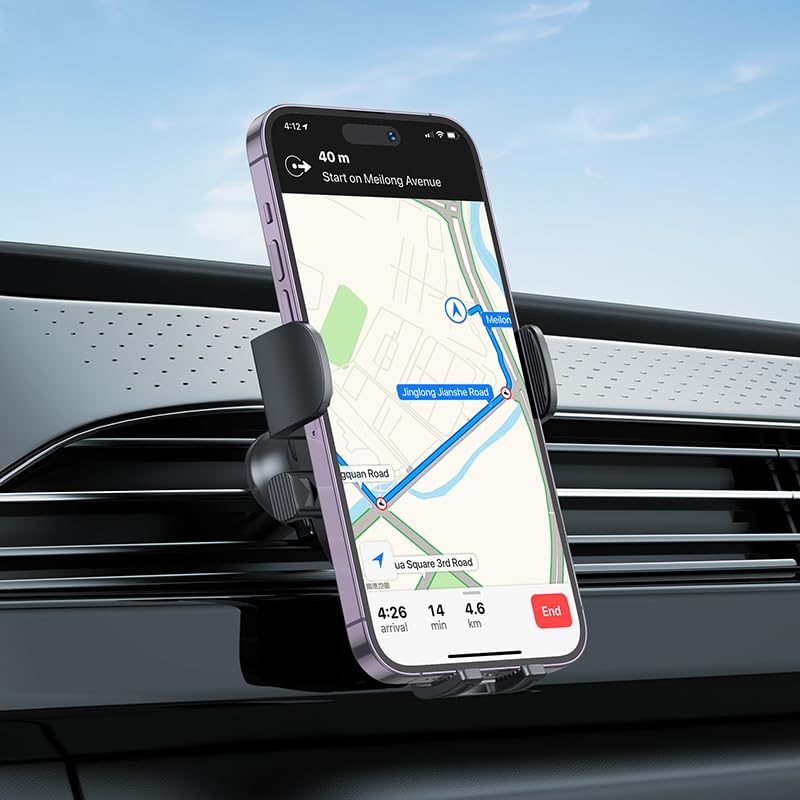 Borofone Profesyonel Araç İçi Telefon Tutucu ve Havalandırma Montaj iPhone Uyumlu Kolay Kurulum 4.5-7.0 inç Samsung Uyumlu Xiaomi Uyumlu BH92