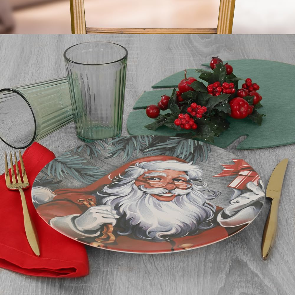 Keramika Noel Baba Servis Tabağı 26 Cm - 17979