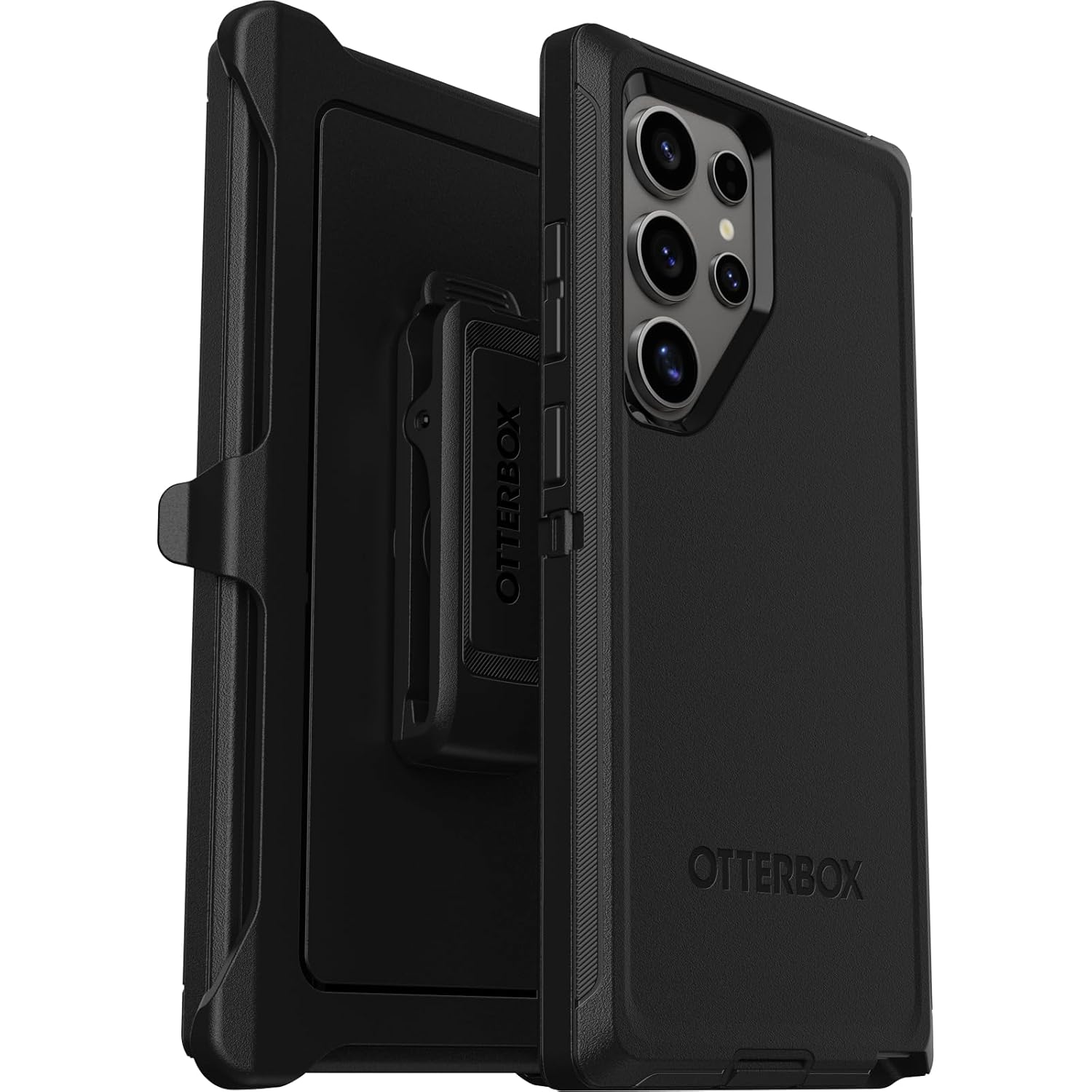 OtterBox Defender Samsung Galaxy S24 Ultra için kılıf, darbeye dayanıklı, düşmeye dayanıklı, ultra sağlam, koruyucu kılıf, 5 x askeri standarda göre test edilmiştir, siyah